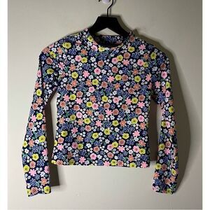 Carter’s Kid Floral Print Long Sleeve Rashguard Size 14/14A